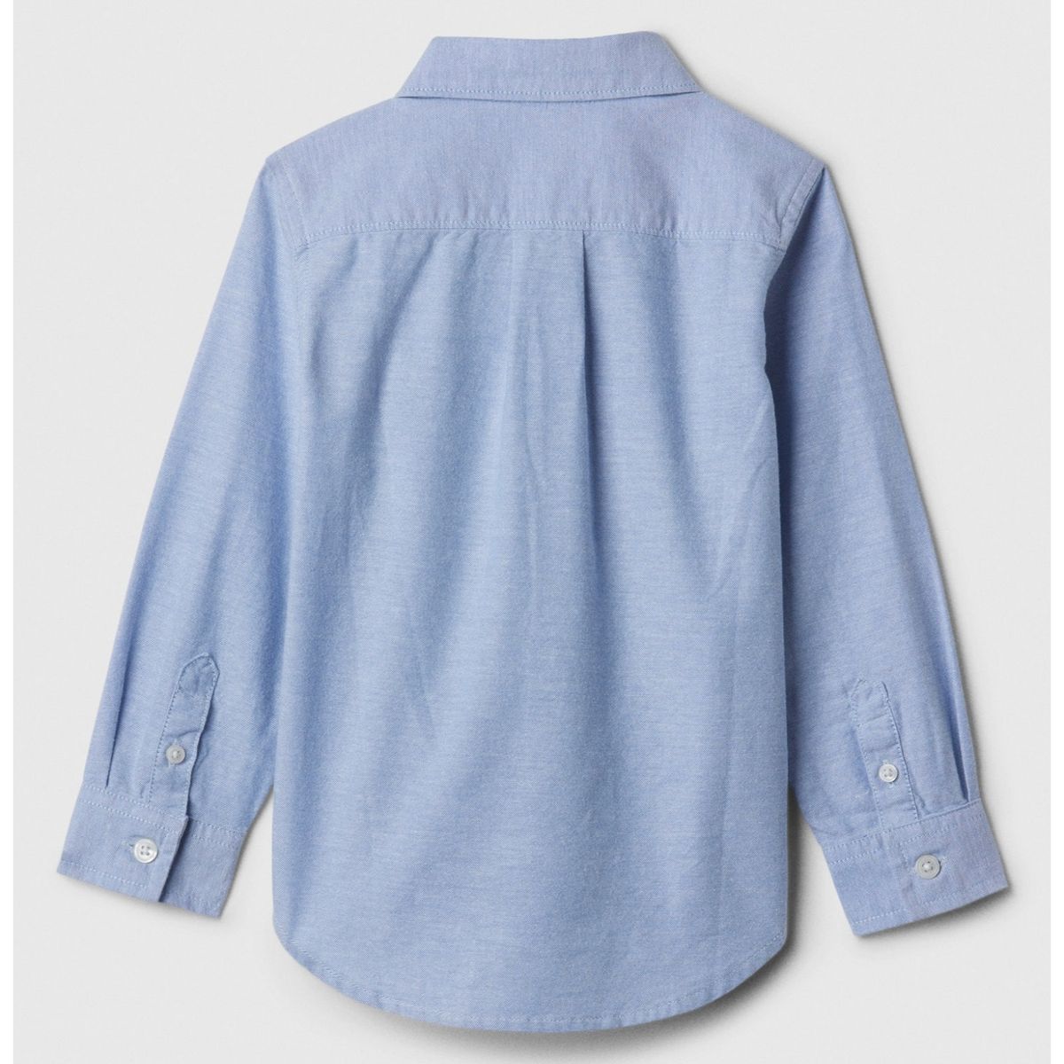 GAP - Camisa Toddler Niño Oxford Manga Larga Azul GAP