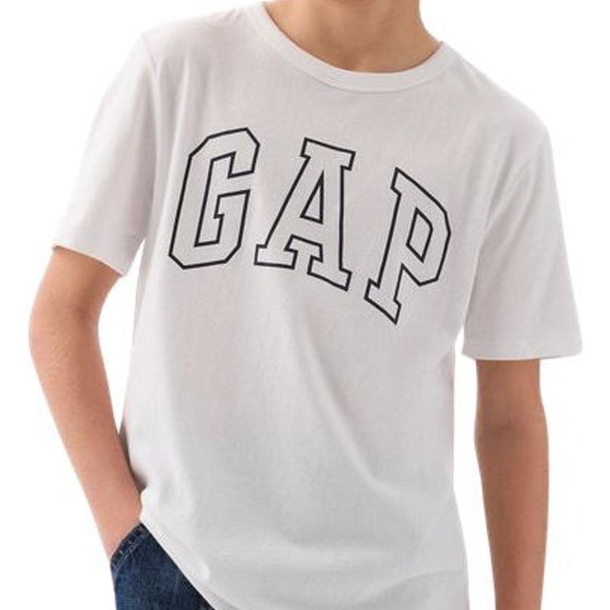 GAP - Polera Logo Manga Corta Blanco GAP