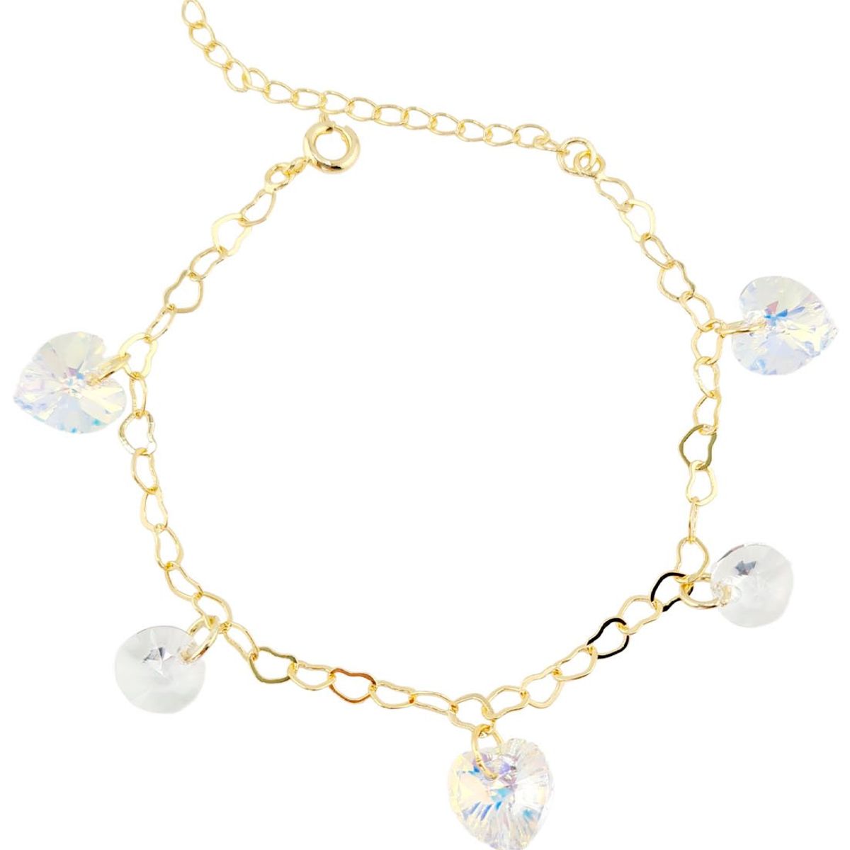 JOYAS MONTERO - Pulsera Romance Gold 24K creado con cristales de Swarovski® Aurora Boreal