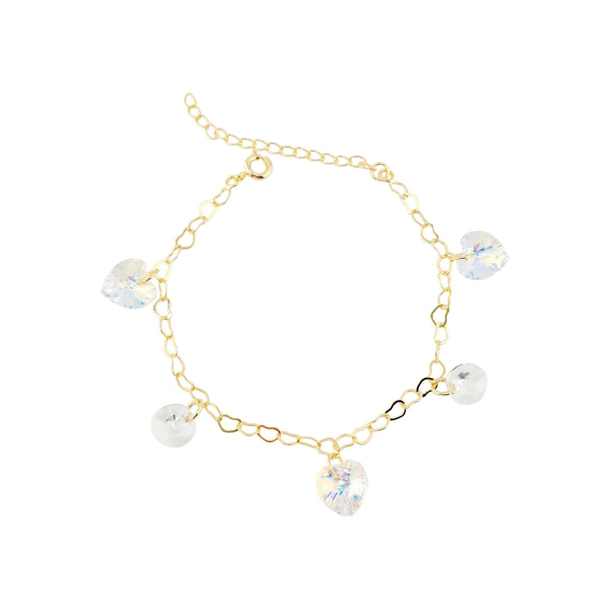 JOYAS MONTERO - Pulsera Romance Gold 24K creado con cristales de Swarovski® Aurora Boreal