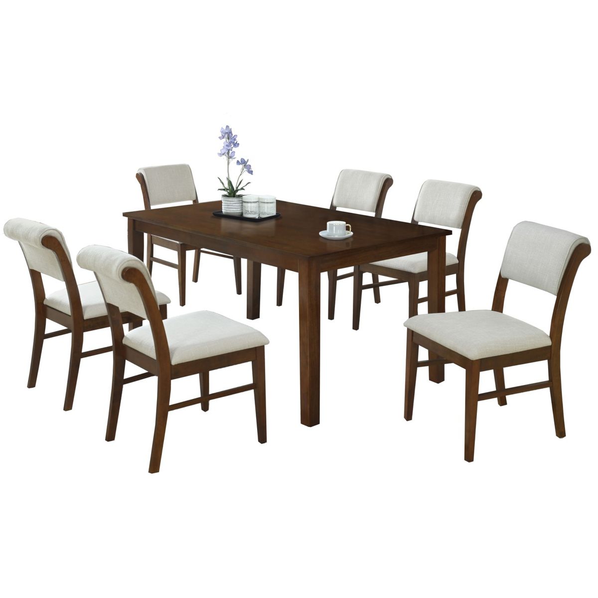 AMUV - SET DE COMEDOR 6 SILLAS MONACO BEIGE
