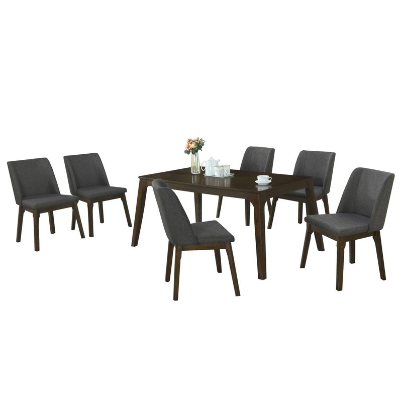 AMUV - SET DE COMEDOR 6 SILLAS MONET GRIS