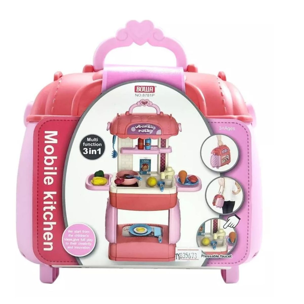 GENERICO - Valija Maleta De Cocina De Juguete Para Niña Juegos Alimento