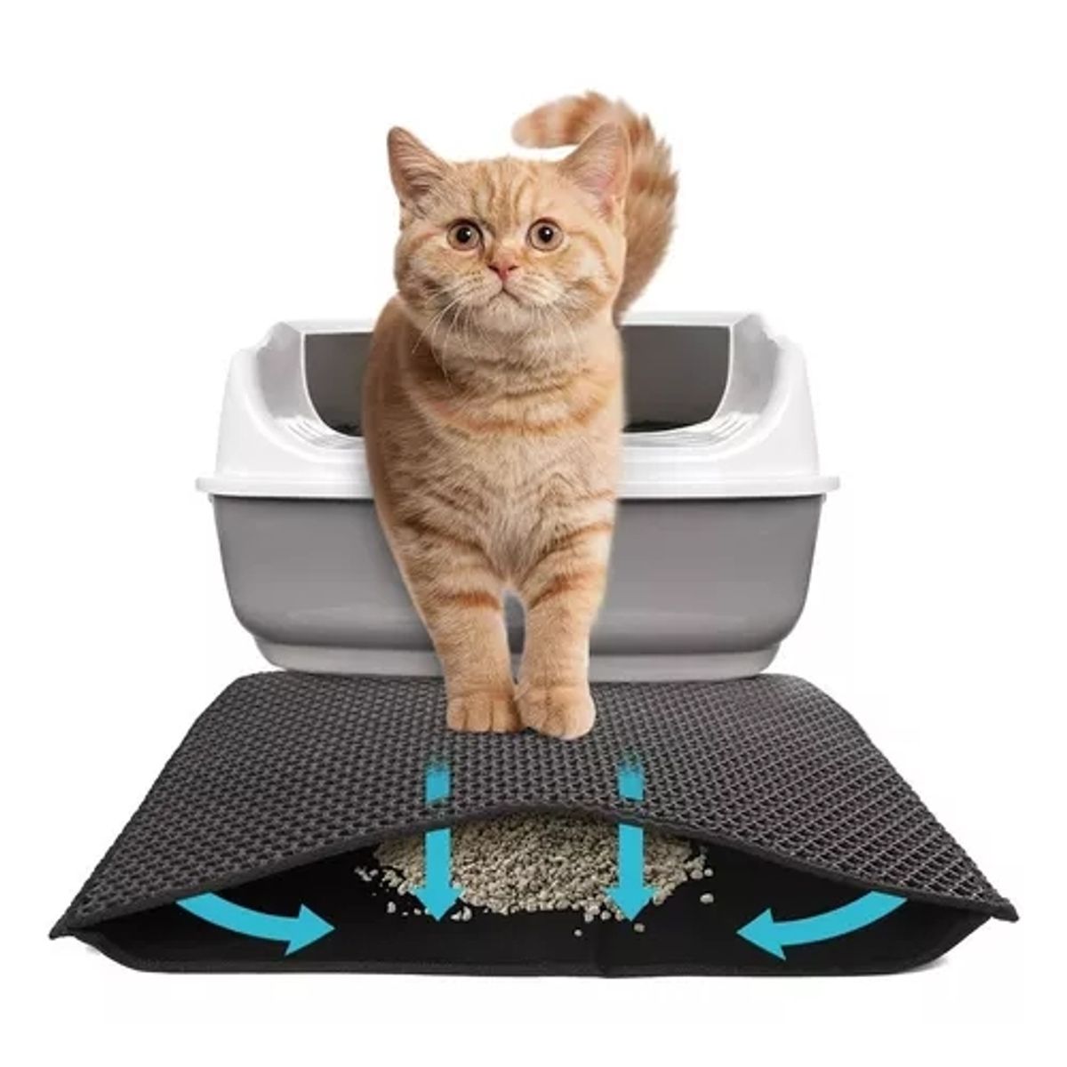 GENERICO - Tapete Para Salida De Arenero De Gato De 45x60 Cm