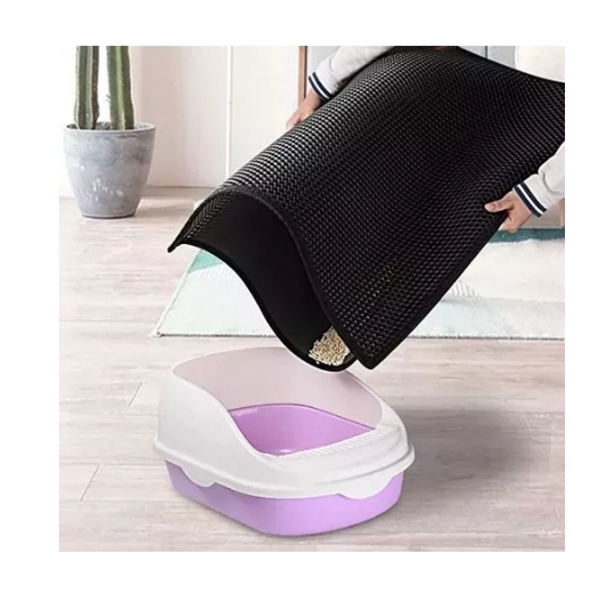 GENERICO - Tapete Para Salida De Arenero De Gato De 45x60 Cm