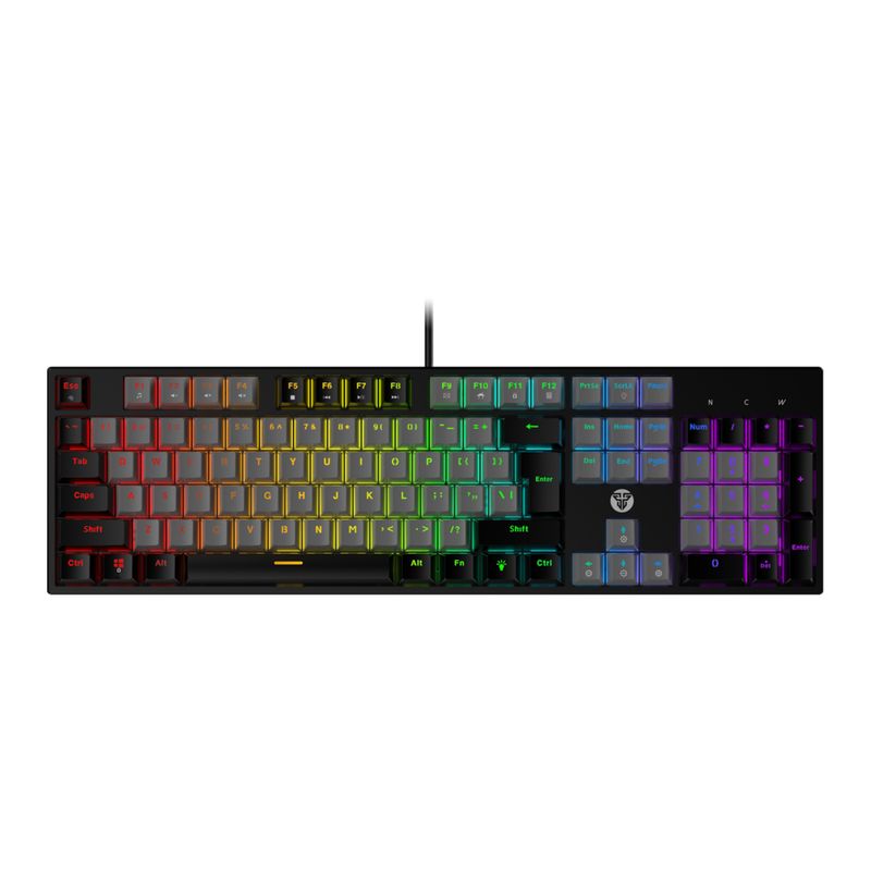 FANTECH - Teclado Gamer Fantech Atom MK886 Grey Black SW Red