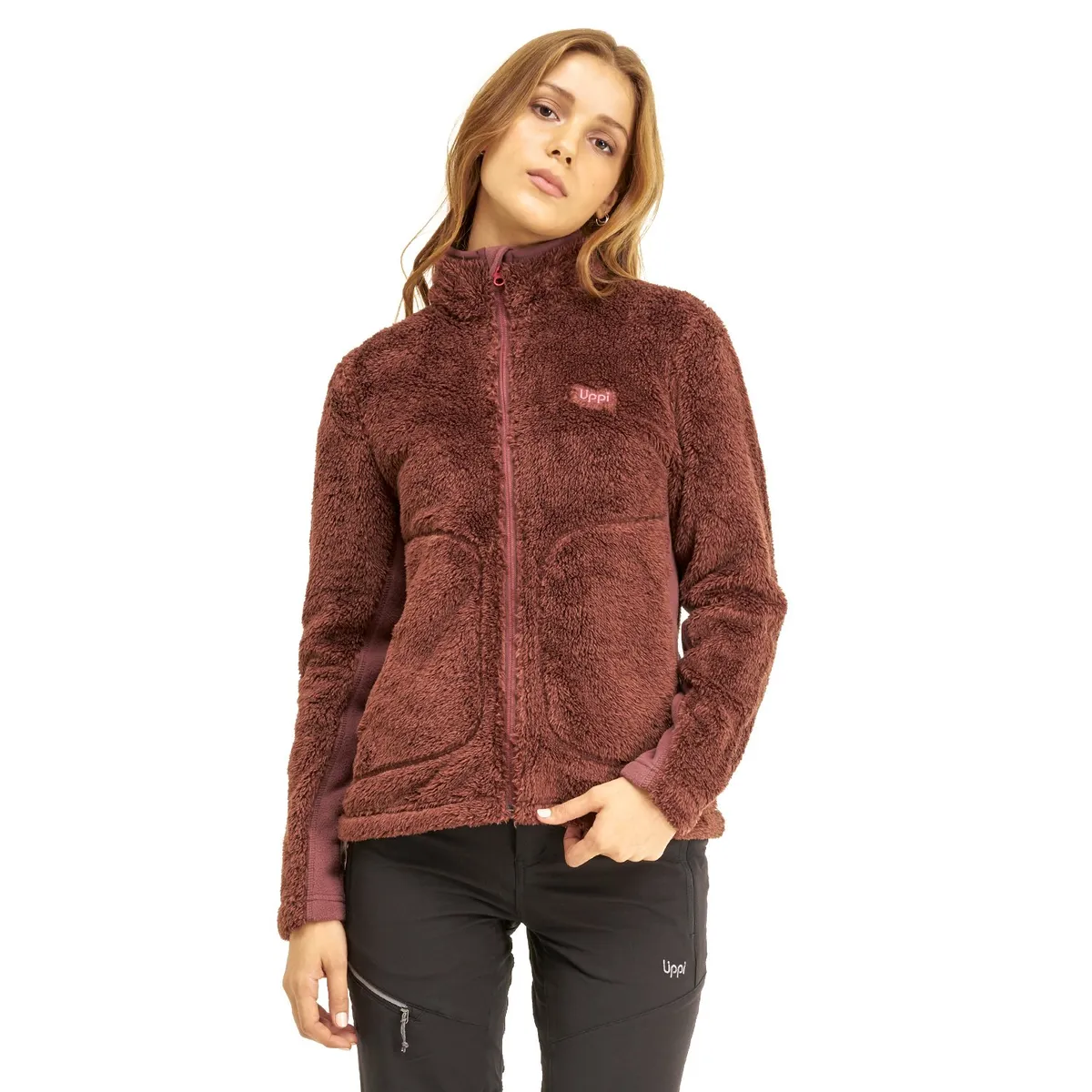 LIPPI - Chaqueta Mujer Ferret Shaggy-Pro Jacket Café Lippi