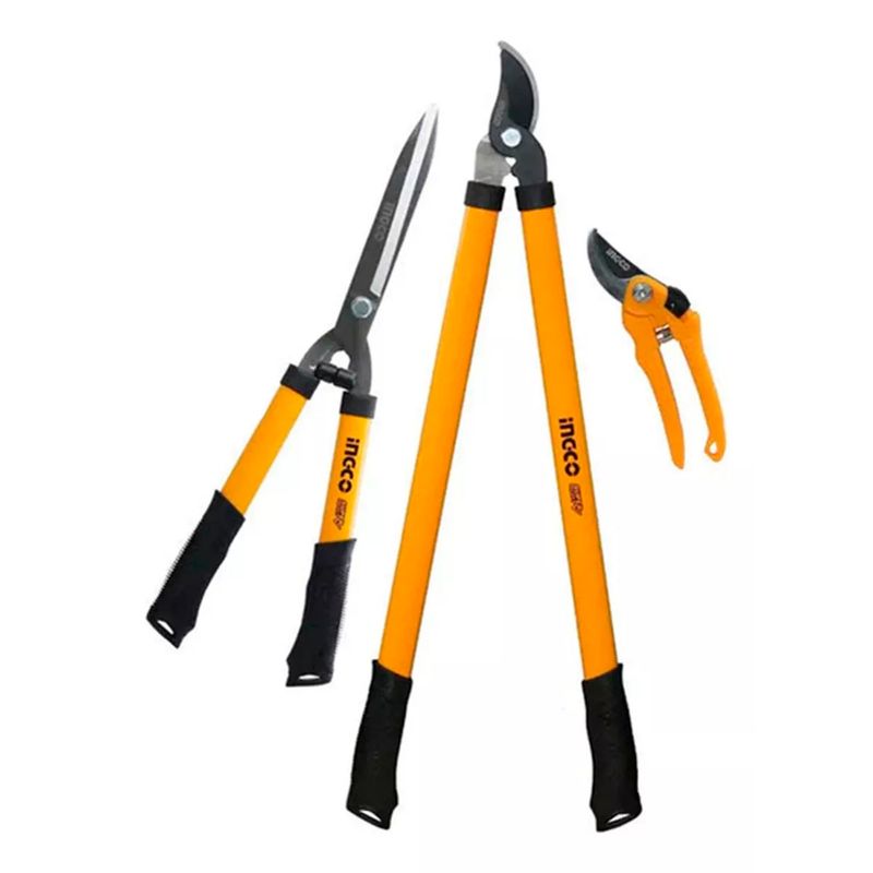 INGCO - Set De Tijeras De Podar Corte Jardin 3 Piezas Ingco Hlt78033