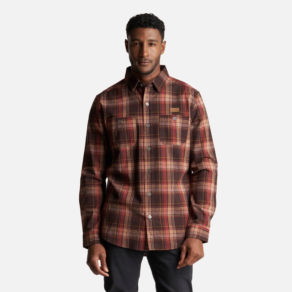 HAKA HONU - Camisa Hombre Hachazo Print Café Haka Honu