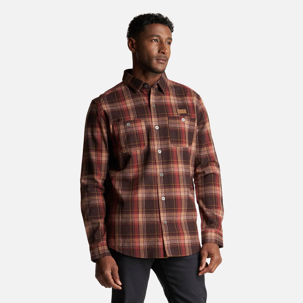 HAKA HONU - Camisa Hombre Hachazo Print Café Haka Honu