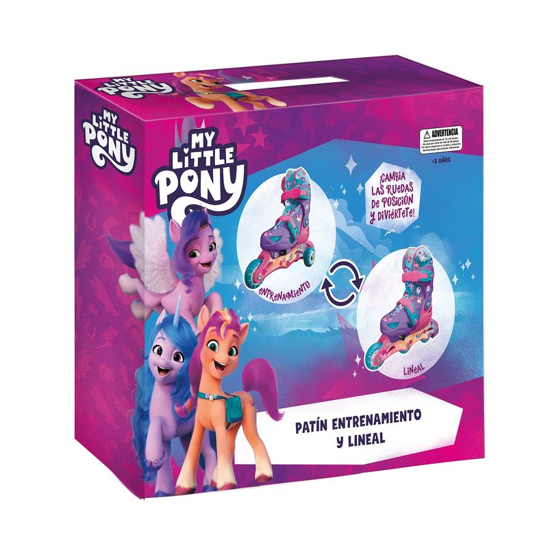 MY LITTLE PONY - Patín 2 En 1 Ajustable Roller (26-29) My Little Pony