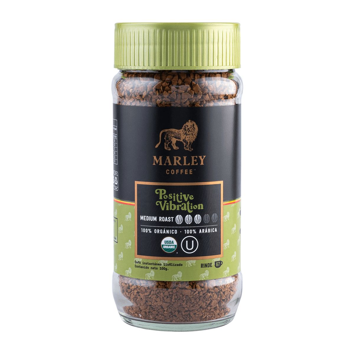 MARLEY COFFEE - Café Liofilizado Positive Vibration 100 g + Marley Mug