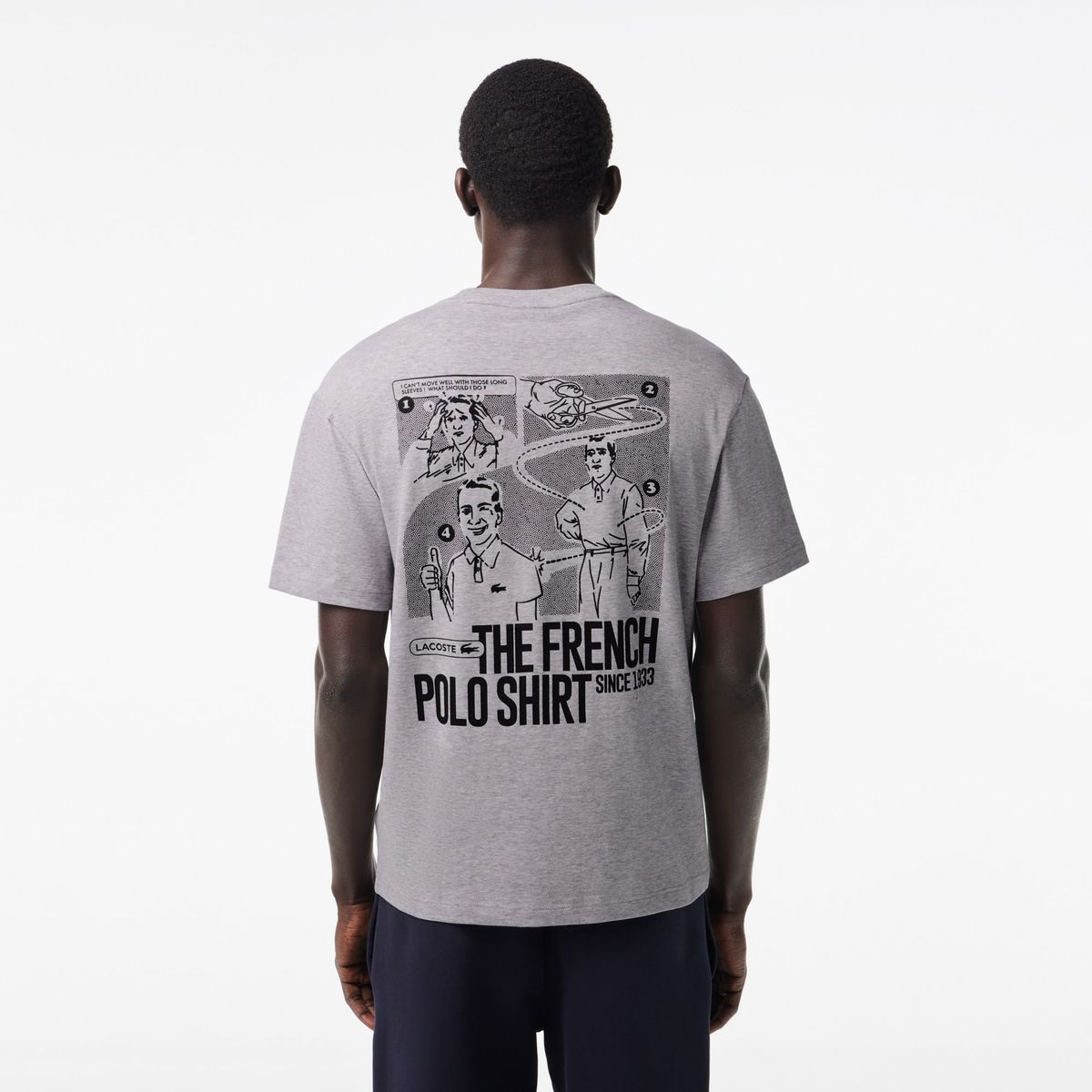 LACOSTE - Polera Lacoste TH7363 Hombre Gris LACOSTE