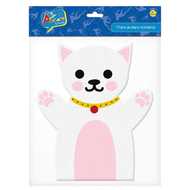 PRONOBEL - Títere Mano Perro/Gato Bolsa Con Header Art & Craft