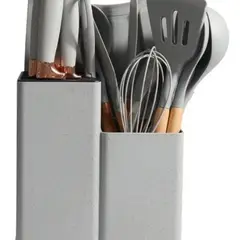 U BUY - Set 19 Utensilios De Cocina De Acero Inoxidable Y Silicona