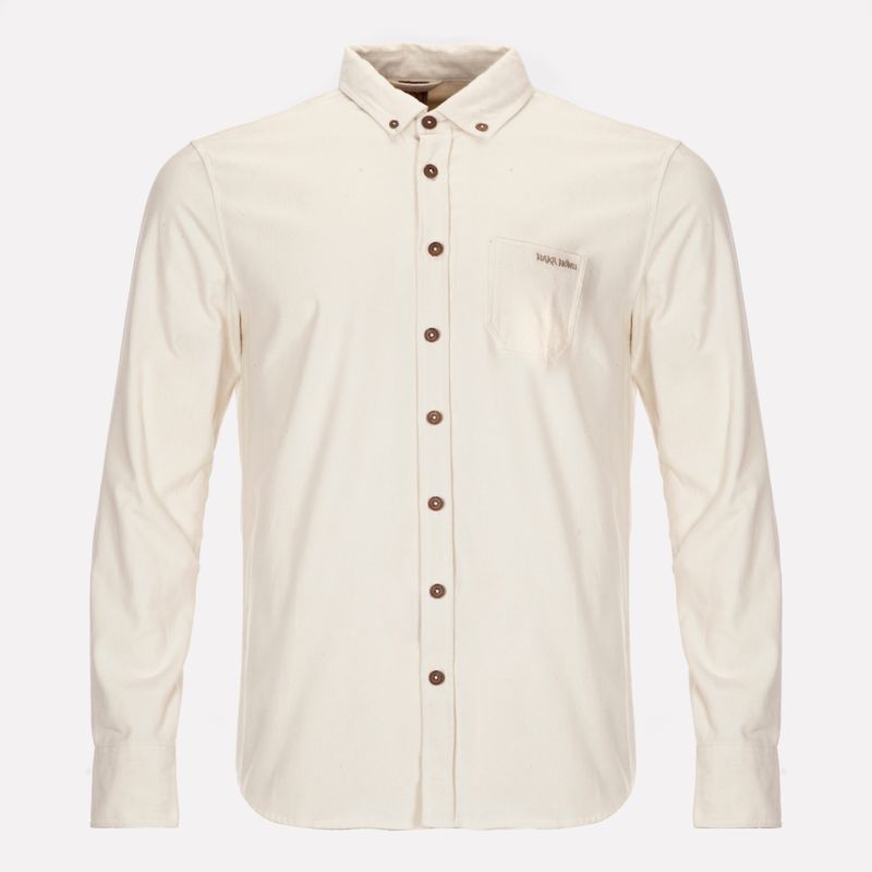 HAKA HONU - Camisa Hombre Clásica Blanco Haka Honu