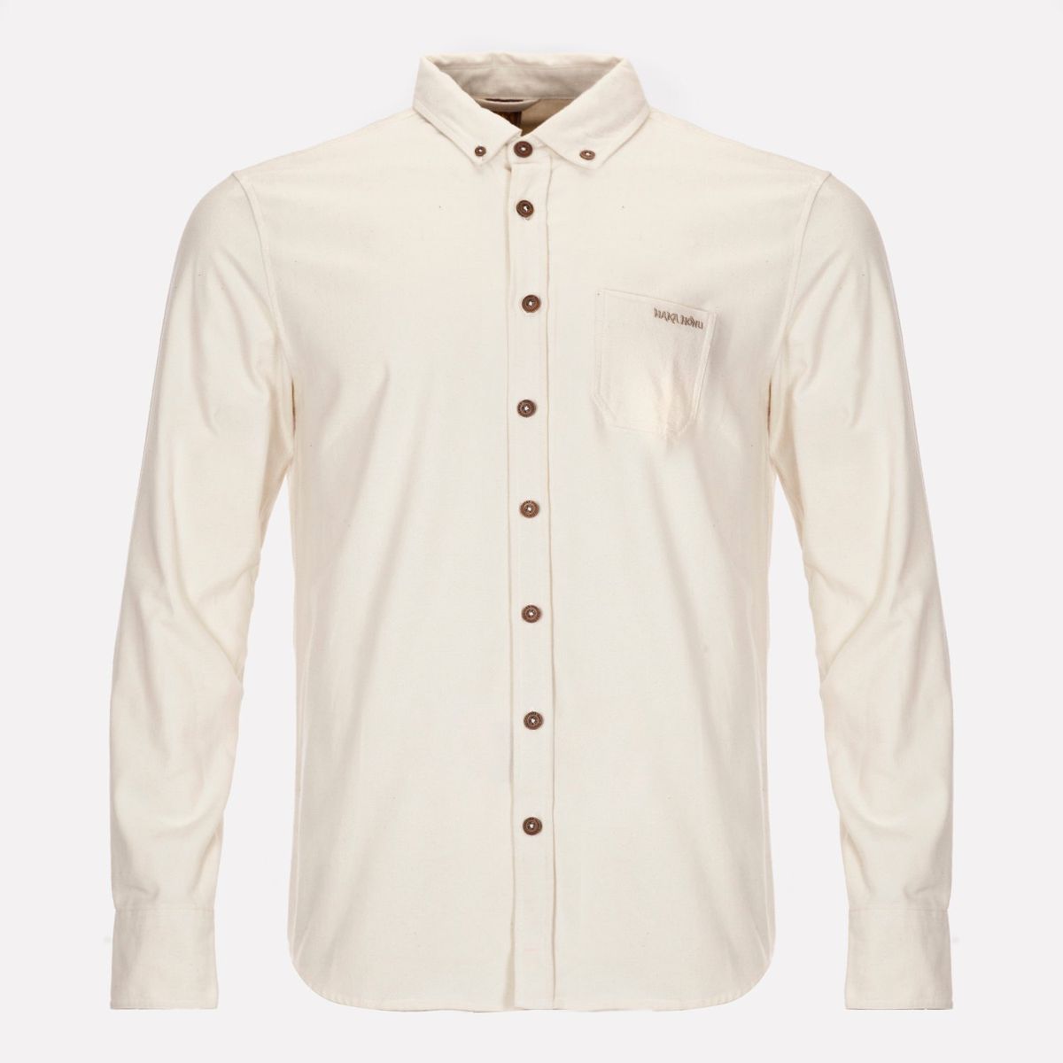 HAKA HONU - Camisa Hombre Clásica Blanco Haka Honu