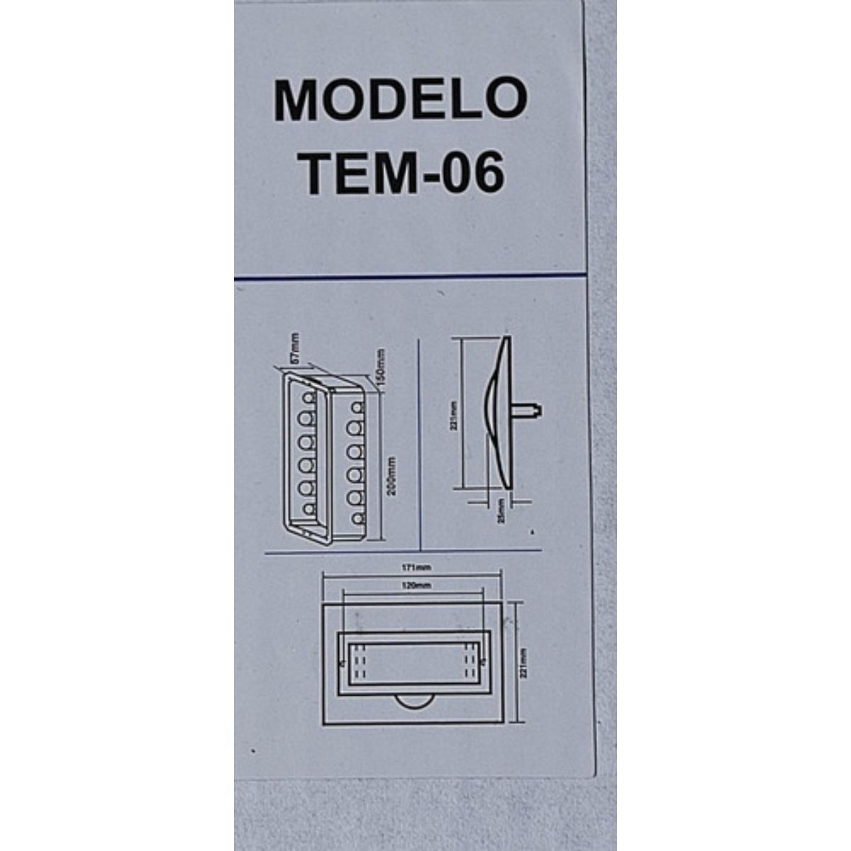 STANFORD - Tablero Embutido Pvc Ip40 6 Circuitos Sec T3 / 3