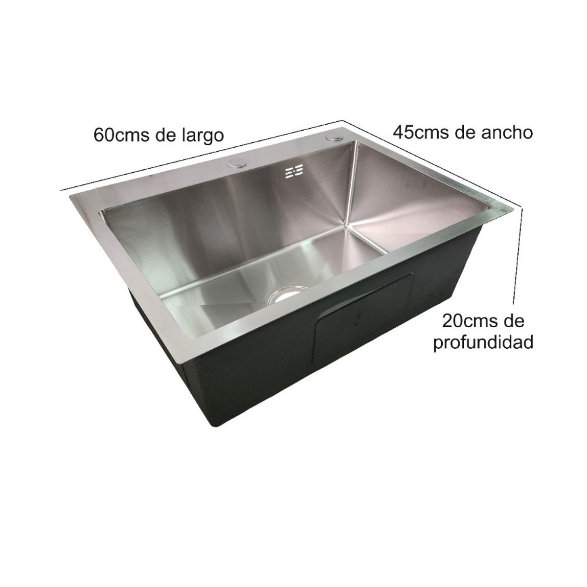 GENERICO - LAVAPLATOS 60X45 SILVER DELUXE