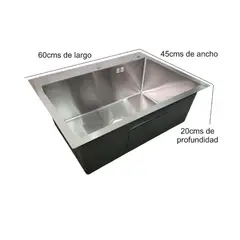 GENERICO - LAVAPLATOS 60X45 SILVER DELUXE