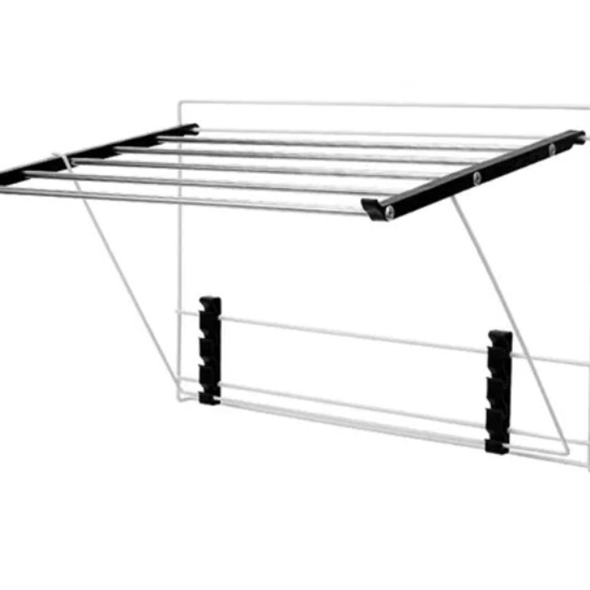 GENERICO - Tendedero Colgador Ropa Plegable Multiuso Adhesivo 56x36cm