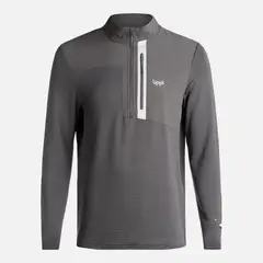 LIPPI - Poleron Hombre Karova Nano F 1/4 Zip Grafito