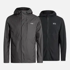 HAKA HONU - Chaqueta Hombre Corteza Negro