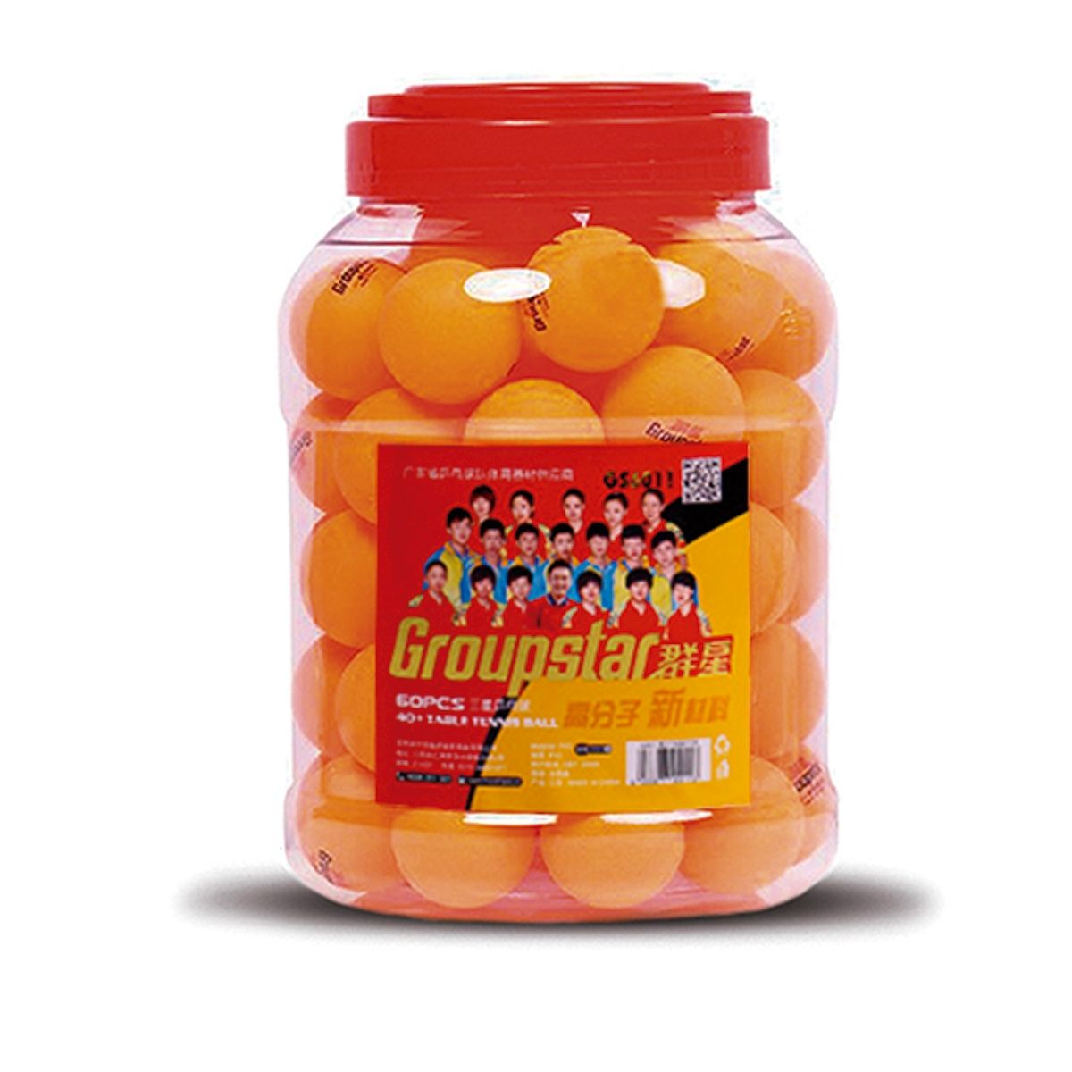 GENERICO - 60 Pelotas Ping Pong 3 Estrella Groupstar 40+training Gs6011