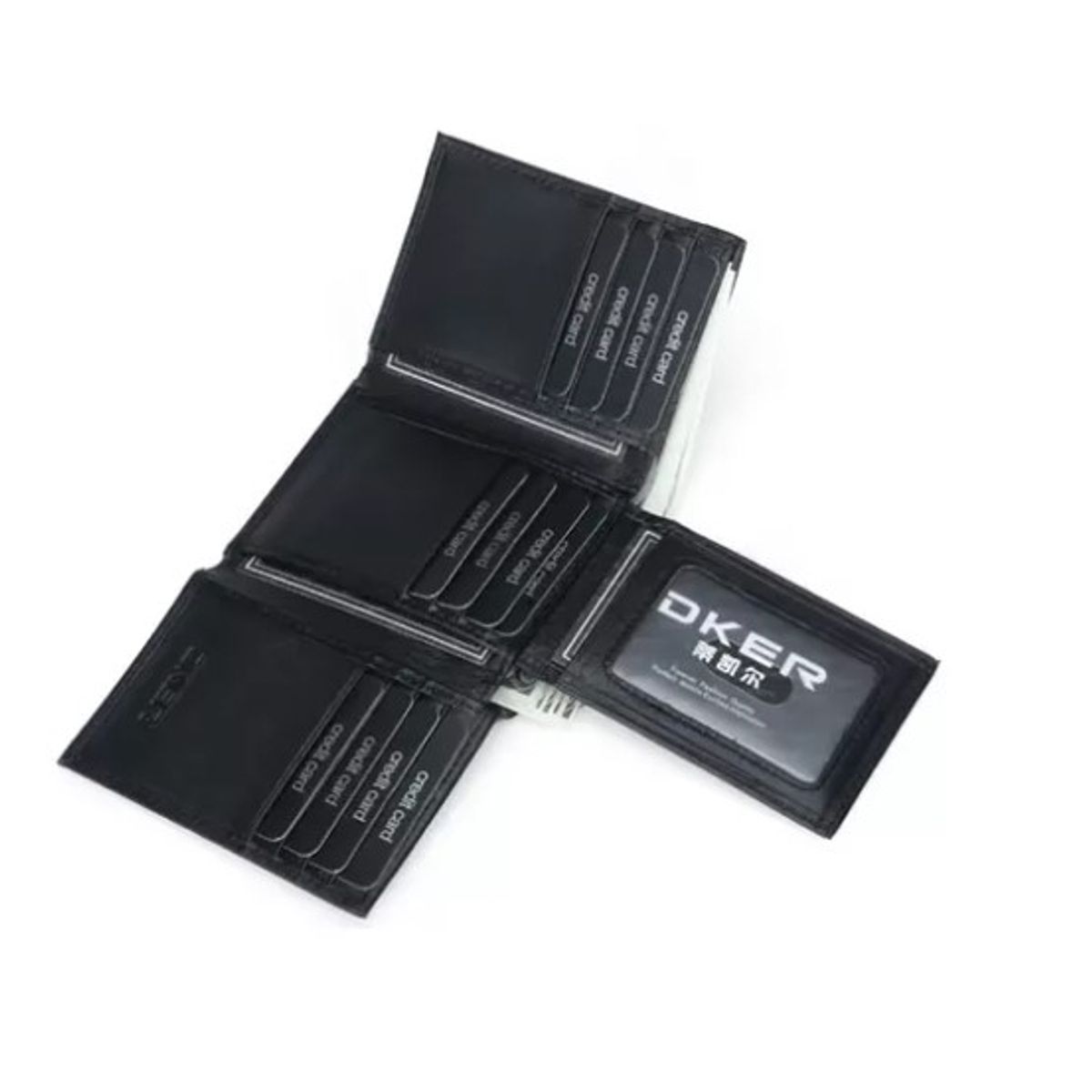 GENERICO - Billetera Cartera De Cuero Genuino Con Rfid