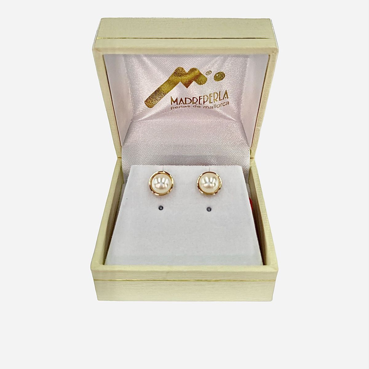 MALLORCA - Aros Media Perla de Mallorca N°6 Enchapado En Oro