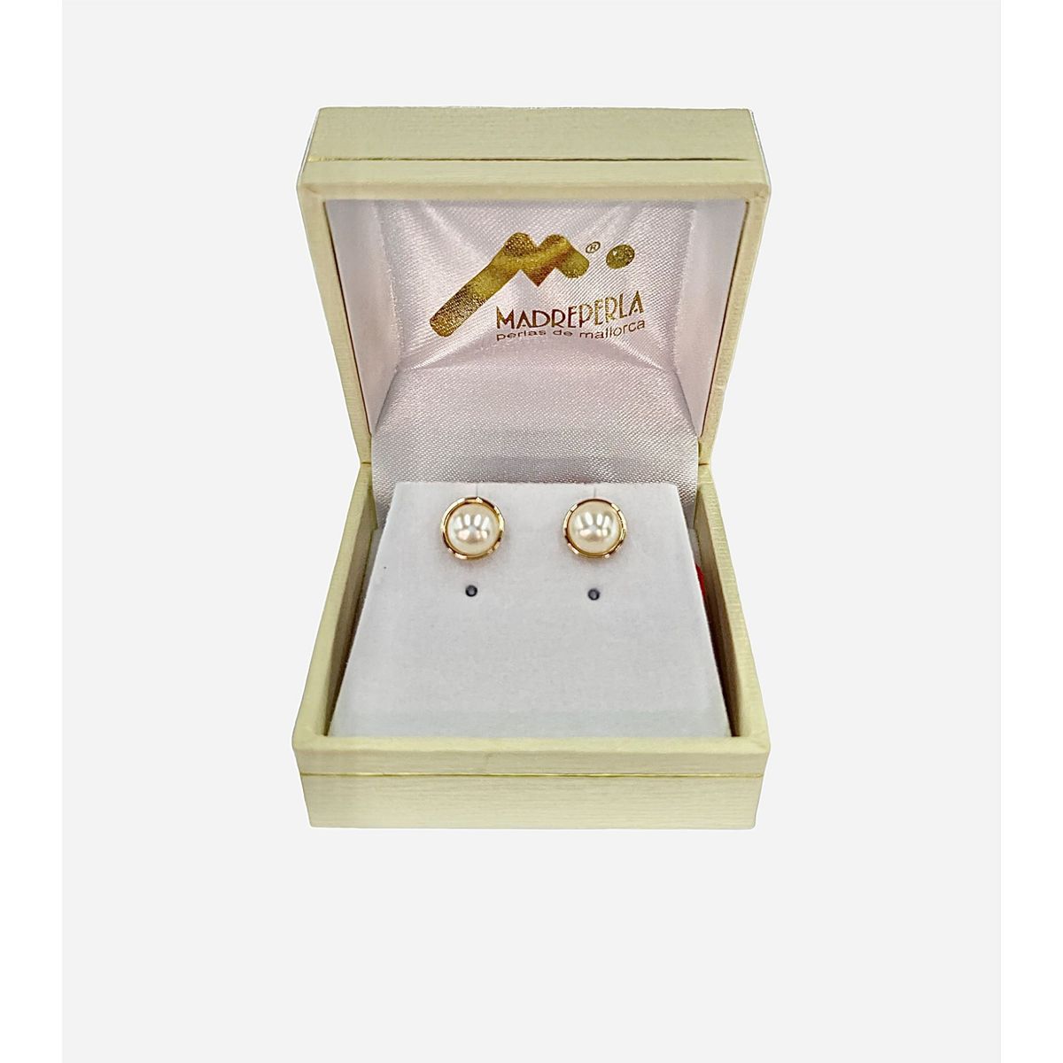 MALLORCA - Aros Media Perla de Mallorca N°6 Enchapado En Oro