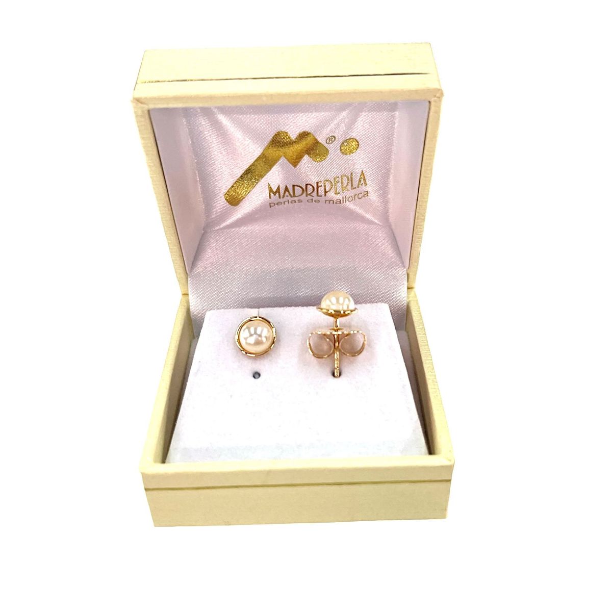 MALLORCA - Aros Media Perla de Mallorca N°6 Enchapado En Oro