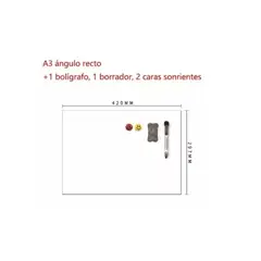 GENERICO - Pizarra Magnética Para Refrigerador A3 Pizarra Flexible Imán