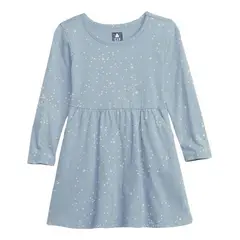 GAP - Vestido Brillos Celeste
