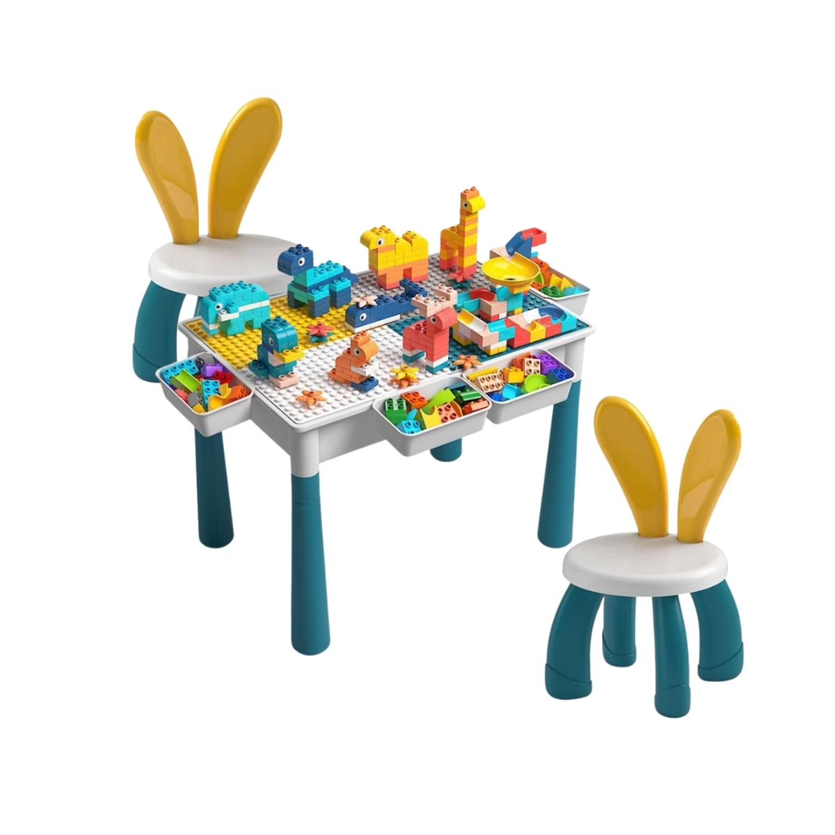 CRUSEC - Juego De Lego Multiuso Recreación Infantil Mesa Y Accesorios