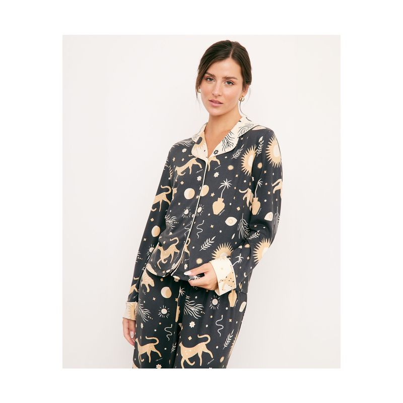LOUNGE - Set Pijama Largo Mystic Tiger LOUNGE