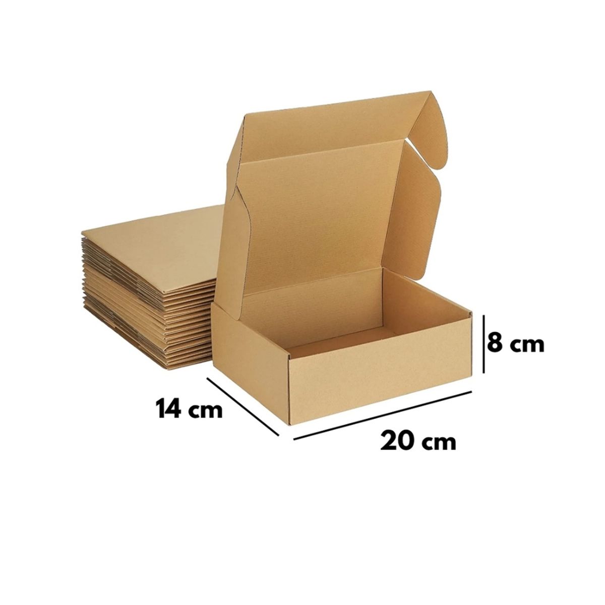 CELLBOX - Pack de 30 Cajas de Cartón Auto-Armables 20 x 14 x 8 cm