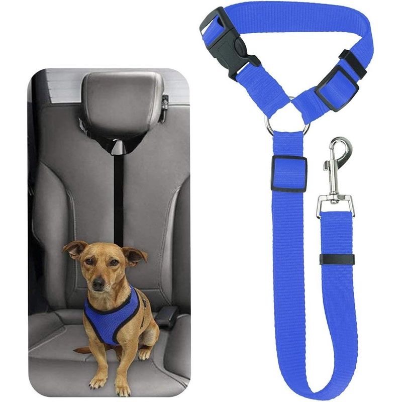 GENERICO - X2 Cinturón De Seguridad Auto Perro Correa Cinturón 2 En 1