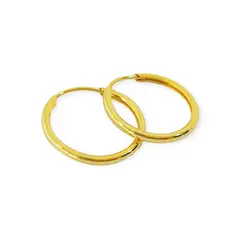 ANDREA COGGIOLA JOYAS - Aros Argollas Enchapado Oro 18K