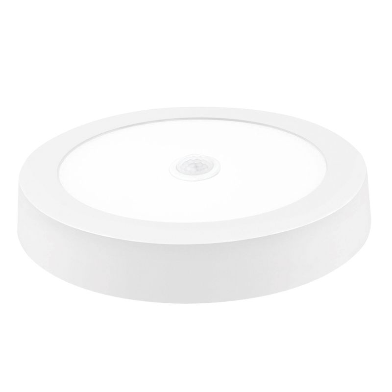HB LEDS - Panel Redondo LED ECO Sobrepuesto Blanco Con Sensor 18W Cálido
