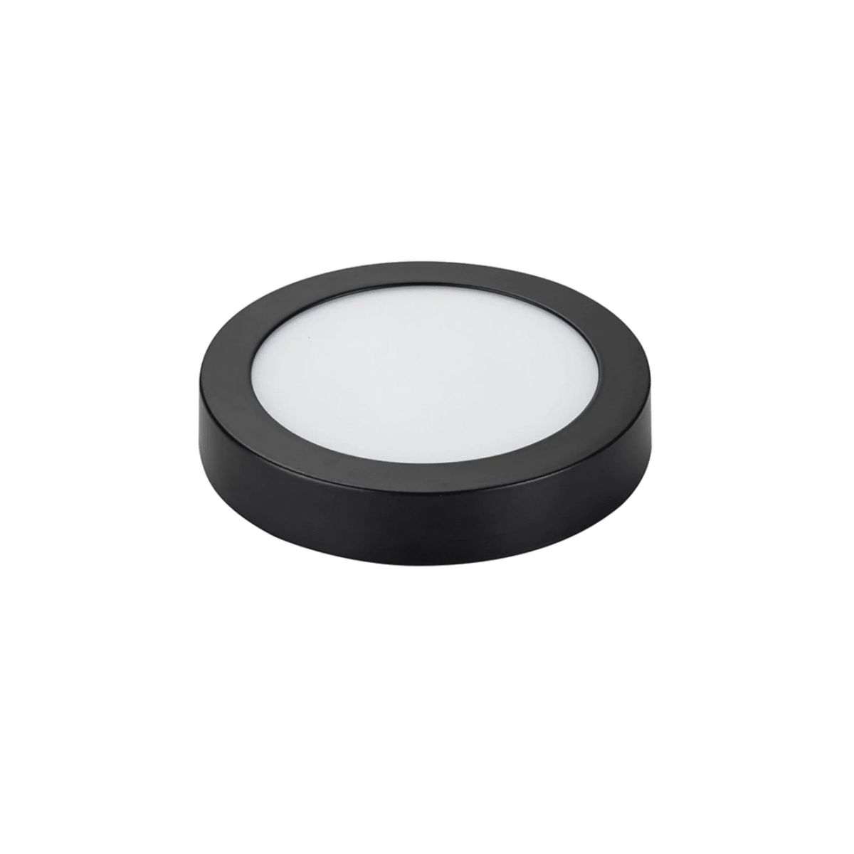 AVC - Panel Redondo LED ECO Sobrepuesto Negro 12W Neutro
