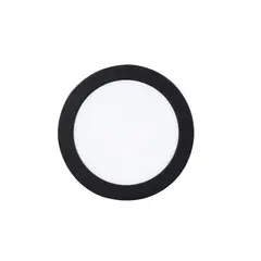 HB LEDS - Panel Redondo LED ECO Sobrepuesto Negro 12W Frío