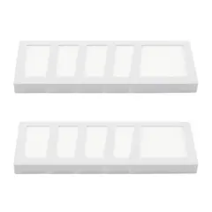 HB LEDS - Pack 10 Panel Cuadrado LED ECO Sobrepuesto Blanco 6W Frío