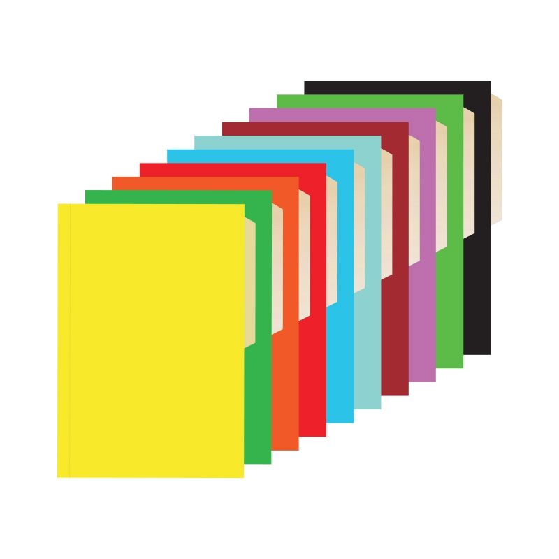 HALLEY - Pack 10  Carpeta cartulina pigmentada beige