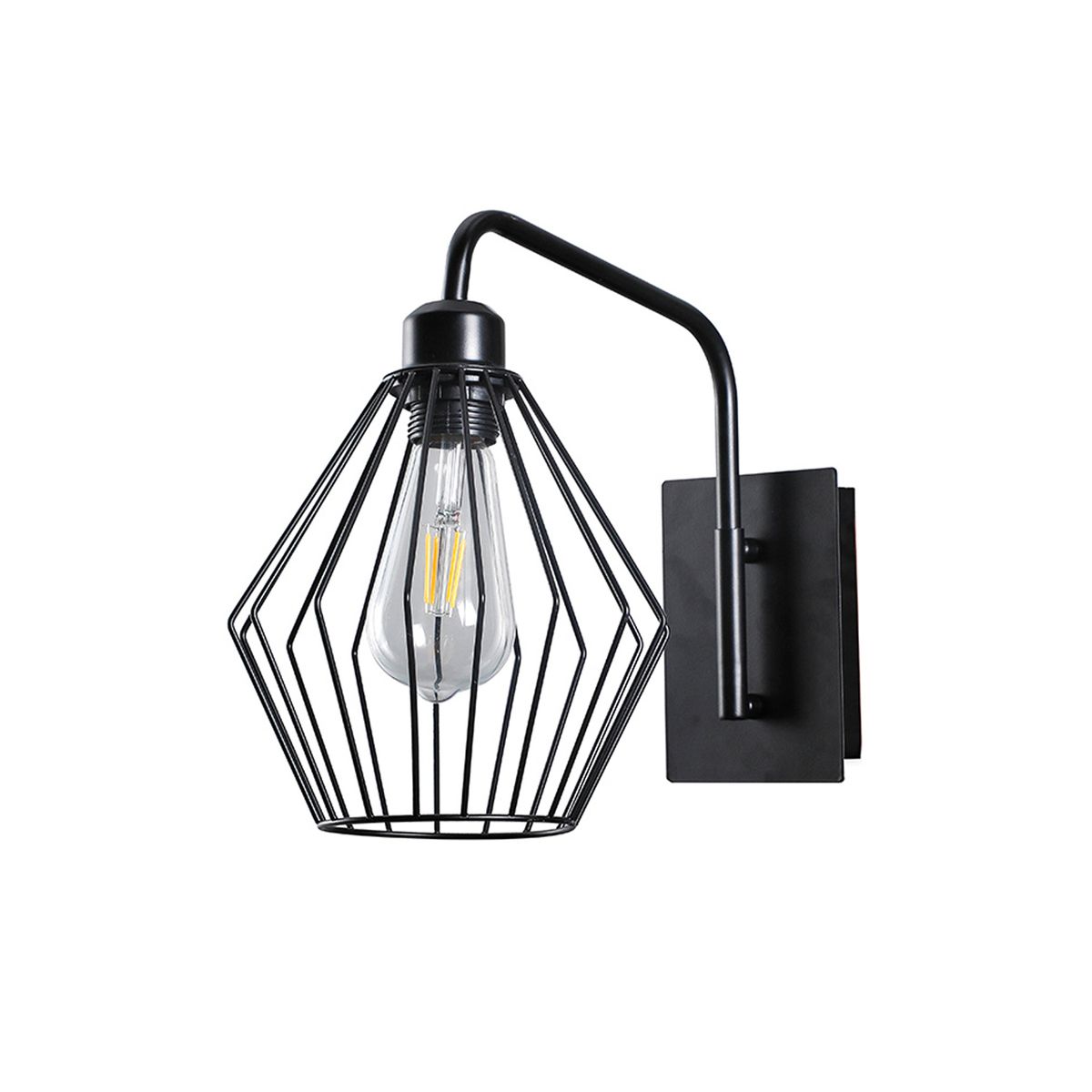 WANT - Aplique LED Estilo Hierro Porta E-27 Incluye Ampolleta