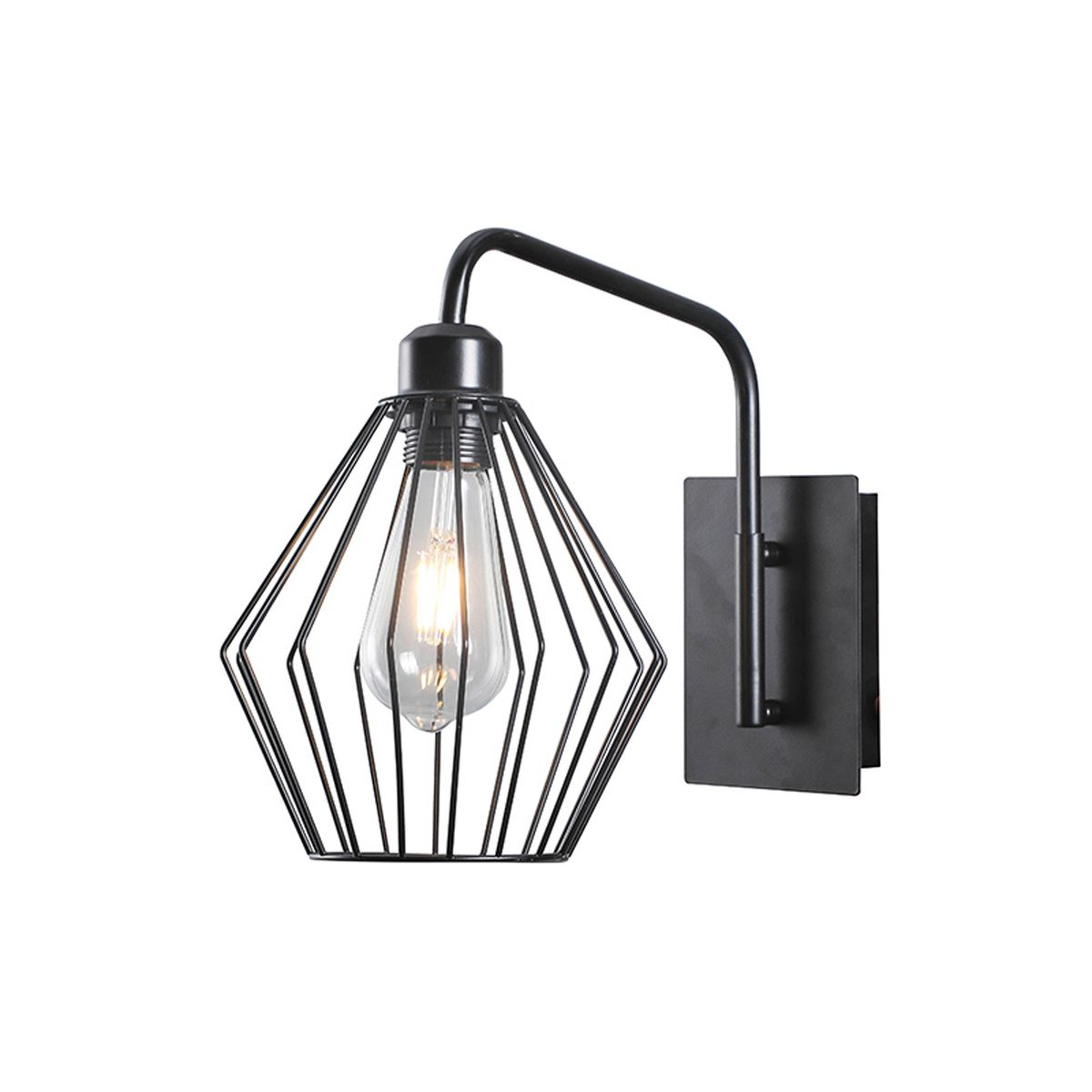 WANT - Aplique LED Estilo Hierro Porta E-27 Incluye Ampolleta