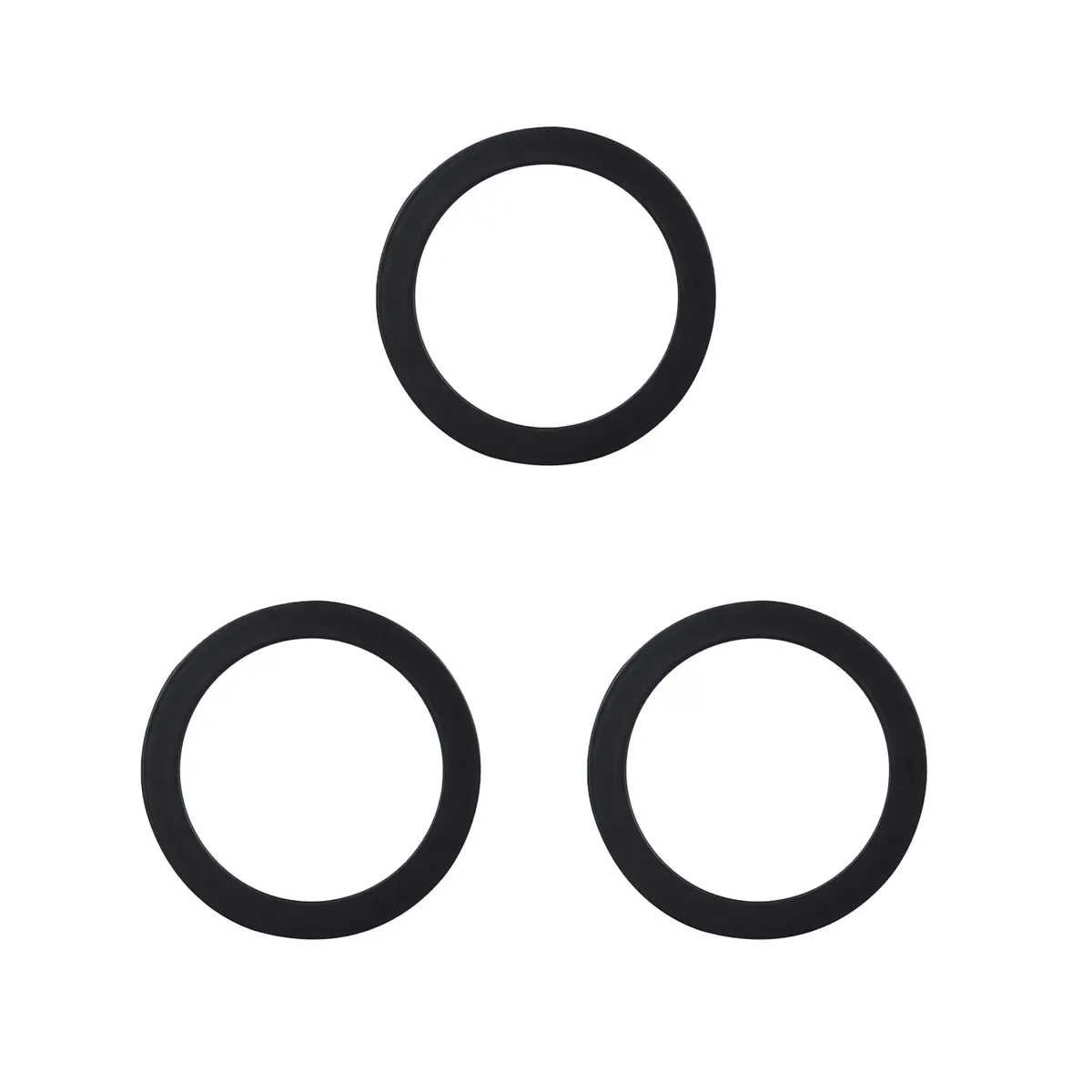 AVC Y VELL MAX - Pack 3 Panel Redondo LED ECO Sobrepuesto Negro 12W Neutro