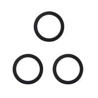 Pack 3 Panel Redondo LED ECO Sobrepuesto Negro 12W Neutro