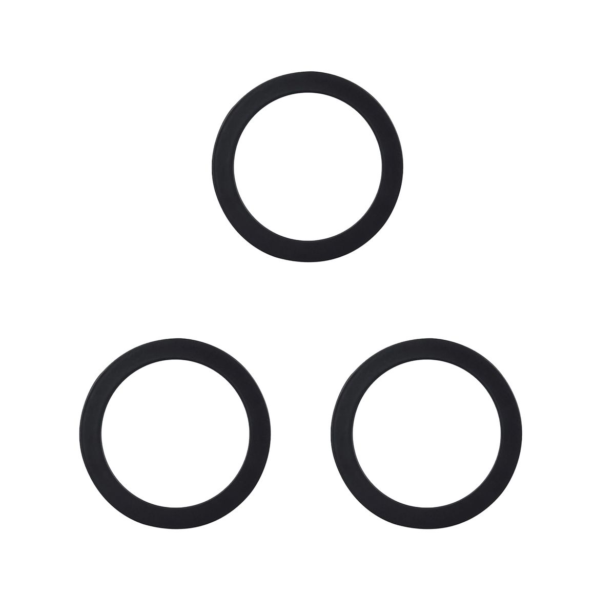 AVC Y VELL MAX - Pack 3 Panel Redondo LED ECO Sobrepuesto Negro 12W Frío