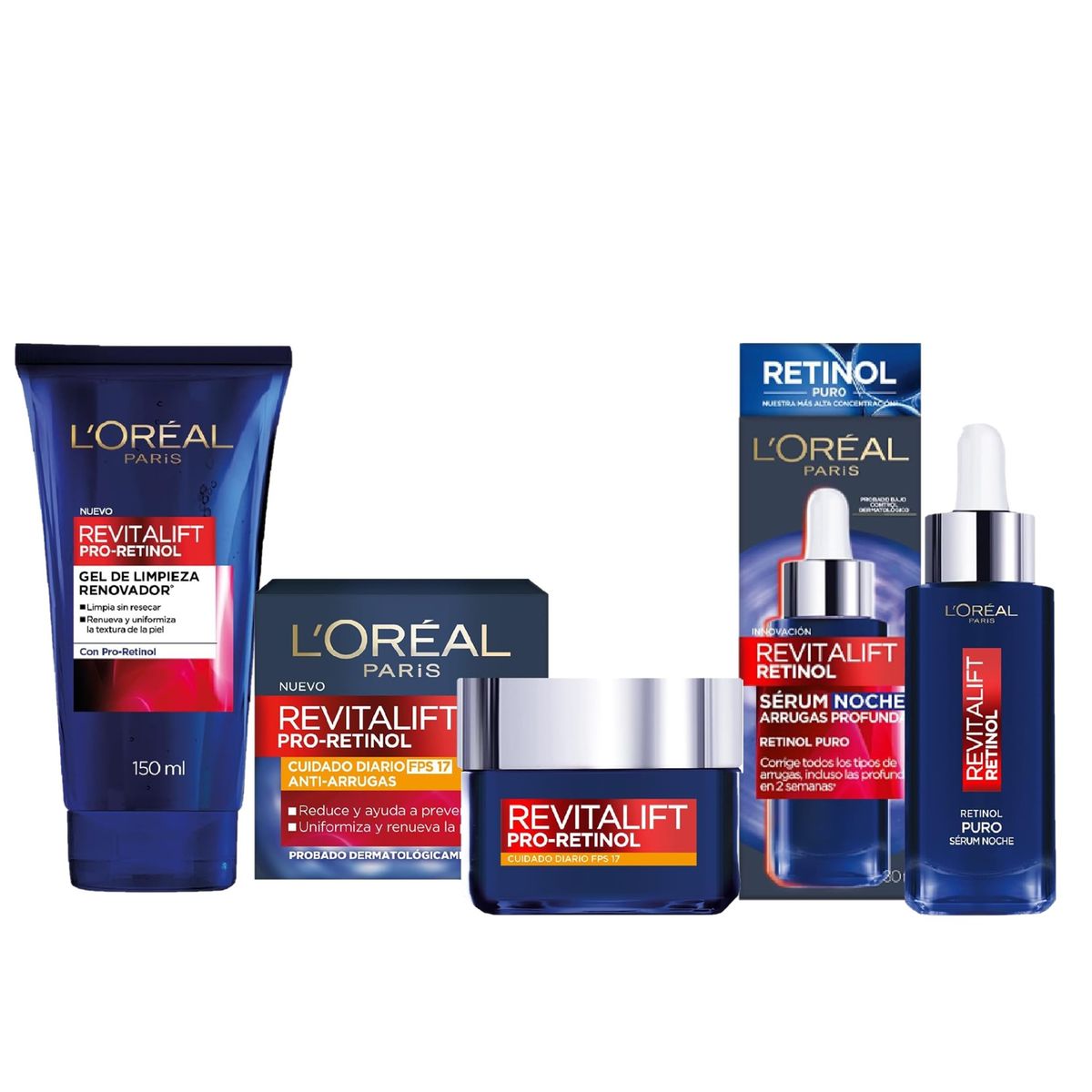 REVITALIFT - Rutina Facial Revitalift Pro-Retinol Loreal.-